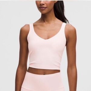 lululemon Align Tank Cropped Strawberry Milkshake Light Pink Tank Top 4
